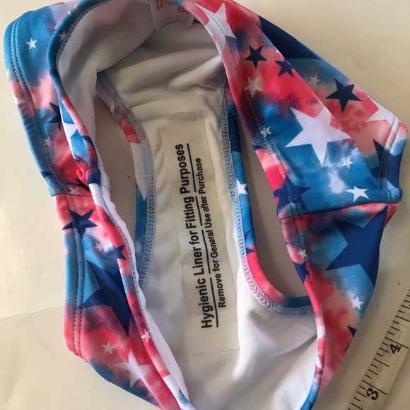 Bundle 3 Pc Art Class & Cat & Jack Strappy Bralette Tie Dyed Patriotic Bikinis - Picture 8 of 12